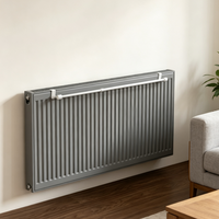 Radiateur mural moderne avec porte-serviettes, radiateur en acier doux pour chauffage central à eau chaude, idéal pour les projets de chauffage résidentiel