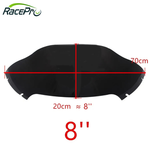 Parabrisas ondulado para motocicleta RACEPRO de 8 "para <span class=keywords><strong>Harley</strong></span> <span class=keywords><strong>Davidson</strong></span> <span class=keywords><strong>Ultra</strong></span> Classic Electra Glide EFI FLHTCUI <span class=keywords><strong>2015</strong></span> -2023 - Product Image 5