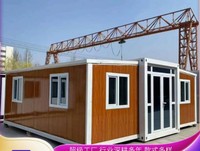 Maison conteneur extensible moderne de 20 pieds ou 40 pieds, préfabriquée, 2 ou 3 chambres, avec salle de bain complète et cuisine