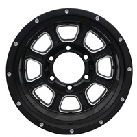 Velg Alloy 15" 16" 5 atau 6 Lubang X 139.7 Desain Deep Dish untuk 4X4 Offroad, Cocok untuk F150 HILUX RANGER BT-50 D-MAX AMAROK TRITON