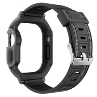 Housse de protection avec bracelet en silicone pour Iwatch Series 8 Ultra TPU Bracelet de montre sport intégré pour Apple Watch Ultra 49mm