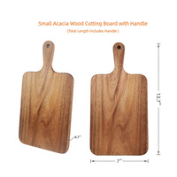 Acacia houten snijplank met handvat, charcuterieplank, kaasplank, broodplank, groenten- en fruitplank