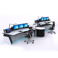Haoyuan vente en gros d'usine de poste de travail de surveillance de centre de commande de sécurité Console centrale intelligente