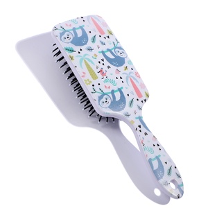 Nuevo diseño al por mayor cepillo de pelo logotipo personalizado paleta cepillo de pelo de dibujos animados lindo cepillo de pelo de plástico peine para mujer y niños - Product Image 4