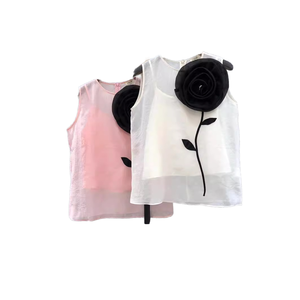 Boutique Wholesale 2026 Summer New Casual Eco-Friendly <b>Canvas</b> <b>Round</b> Neck Sleeveless Women's Tank Top - Product Image 1