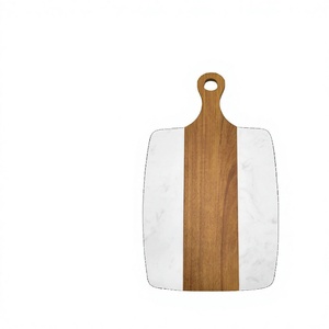 Tabla de Cortar de Madera de Acacia Premium Ecológica para Uso Diario, Duradera, para Servir Pan y Alimentos, Ideal para Fiestas - Product Image 3