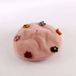 Boina Cálida de Otoño e Invierno con Flor y Diseño de Calabaza, Estilo Británico, para Mujer - Product Image 6