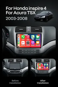 Lecteur multimédia Android pour voiture, navigation GPS pour <span class=keywords><strong>Honda</strong></span> <span class=keywords><strong>Acura</strong></span> TSX 2004-2008, radio stéréo WiFi - Product Image 2