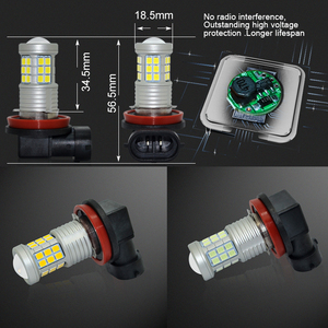 <span class=keywords><strong>G</strong></span>-View H8 H11 LED proyector bombilla de luz antiniebla 6000K 36SMD 2835 Chip Canbus sin errores para BMW 320 Volkswagen Vento - Product Image 4