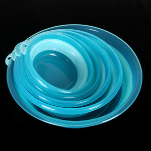 Bol à appâts pliable, plateau à appâts portable avec couvercle, matériau ABS, 40.5Cm à 22Cm, pour fournitures de pêche, équipement de pêche - Product Image 2