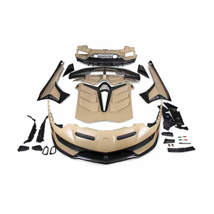Kit carrosserie en fibre de carbone partielle de style SVJ, pare-chocs, capot, échappement pour <span class=keywords><strong>Lambo</strong></span> Aventador LP700-2 2011-2015 - Product Image 6