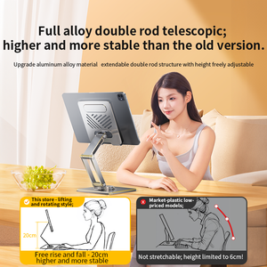 Supporto pieghevole flessibile rotante di 360 gradi più venduto per telefoni cellulari per guardare video in possesso di riunioni di lavoro - Product Image 2