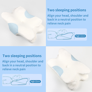 Maiishi WJ-2087 Pain Relief đường viền Bộ nhớ gối Ergonomic chỉnh hình hỗ trợ bên trở lại Ergonomic bọt giường bướm gối - Product Image 5