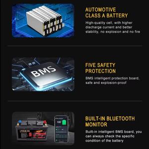 Высококачественный литий-ионный аккумулятор глубокого разряда 12.8В 24В 60Ач-200Ач для гольф-каров, автомобилей и систем хранения солнечной энергии, высокая емкость для солнечных систем - Product Image 4