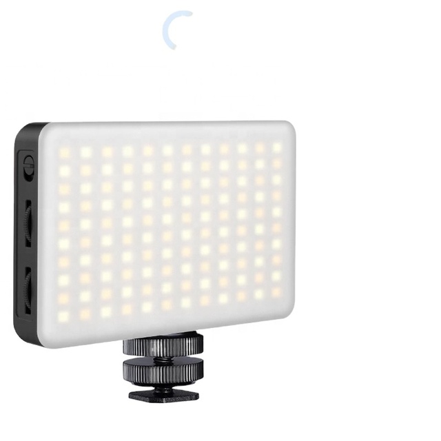 LED Video Camera Light 3200k-6500K Dimmable Studio Lamp Vlog Fill Light W RGB Color Filter Softbox Diffuser