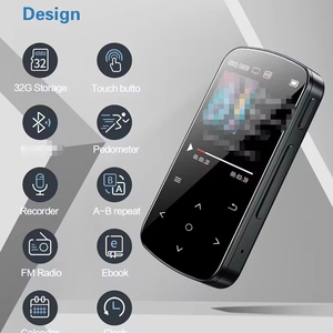 เครื่องเล่น MP3 แบบพกพาพร้อมหน้าจอสัมผัสสแกนลายนิ้วมือ บลูทูธ วิทยุ FM และเครื่องบันทึกเสียง สำหรับเล่นกีฬา ขายส่งจากโรงงาน - Product Image 6