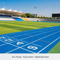 Piste d'athlétisme extérieure en PU synthétique, homologuée IAAF, construction multicouche pour le campus des Philippines