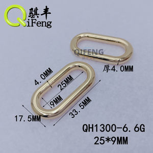 Usine en gros métal plat forme ovale anneau multi taille sangle sac accessoires réglable <span class=keywords><strong>o</strong></span> anneau boucles pour sac à main vêtements - Product Image 2