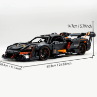 Guly 10646 Coche Deportivo RC 1:8, Juego de Bloques de Construcción ABS - 3808 Piezas, Juguete Educativo DIY para Mayores de 14 Años, Regalo de Cumpleaños