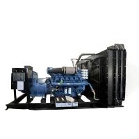 Groupe électrogène diesel Yuchai 350 kW refroidi par eau, démarrage électrique 24 V, type silencieux, châssis ouvert, ATS à distance, 1800 tr/min