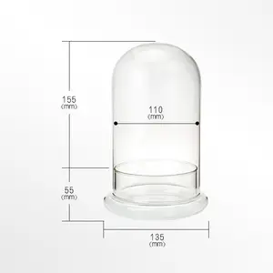 Recipiente de vidro hidratante para plantas decorativas de casa, moss, terrário com cúpula de vidro