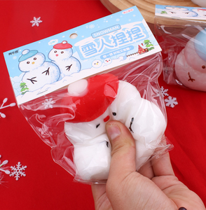 Juguetes Sensoriales de Navidad, Muñeco de Nieve Kawaii, Squishy de PVC para Apretar y Aliviar el Estrés, para Niños y Niñas - Product Image 2