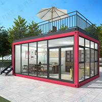Maison conteneur modulaire préfabriquée ignifuge FLKT en laine de roche, emballée en plat, pour habitation ou bureau