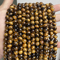 Perles en vrac de pierres précieuses naturelles rondes, grandes perles lisses pour la fabrication de bijoux DIY 14MM 16MM 18MM, 38CM