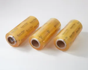 Transparent Pvc Food Wrap Film High Quality PVC ROLL Safety Food Packing Pvc Cling Film Food Grade Jumbo Roll Stretch Wrap