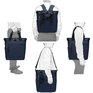 Waterproof Hybrid Laptop Tote Bag Backpack Multi Pocket Shoulder Bags Work Handbags for Women & Men