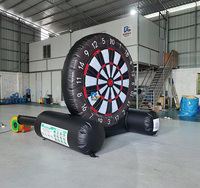 Cible de tir géante gonflable de 1,80 m pour football, jeu de fléchettes de football avec balles collantes, jeu de tir au but avec balles de football