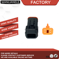 Connecteur DT06-4S-EP11, fiche mâle 4 broches, étanche IP68 IP6K9K, noir, pour faisceau de câbles automobile