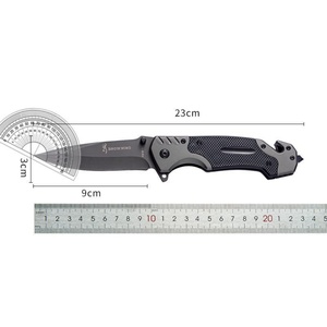 Cuchillo Plegable Multifuncional de Acero Inoxidable Personalizable OEM HK Brand FB081, para Supervivencia al Aire Libre, Camping, Bricolaje, Grado G10 - Product Image 2