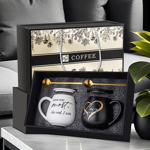 Tazas de cerámica transfronterizas <span class=keywords><strong>para</strong></span> parejas, tazas de agua de regalo <span class=keywords><strong>para</strong></span> el desayuno casero, tazas de leche y café - Product Image 2