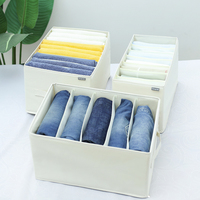 Organisateur de vêtements pour placards, boîte de rangement pour pantalons, jeans, sous-vêtements, chaussettes, t-shirts, armoire, tiroir, pliable, Oxford 600D, 20-35L