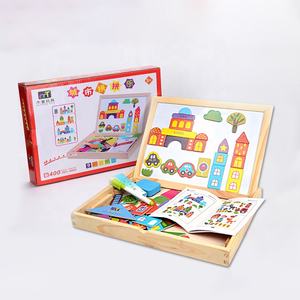 Tablero de dibujo magnético para bebés, de madera, doble cara, 30cm x 23cm - Product Image 3