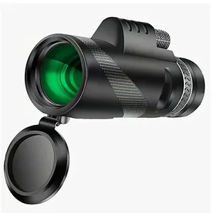 Telescópio monocular de dual focus, à prova d'água 12x50/40x60 bak4, para caça ao ar livre