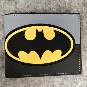Justice League กระเป๋าสตางค์ Batyman,กระเป๋าเงินหนัง PU ลายซุปเปอร์แมนหนังอนิเมะสั้นกระเป๋าสตางค์ตัวละครภาพยนตร์และโทรทัศน์