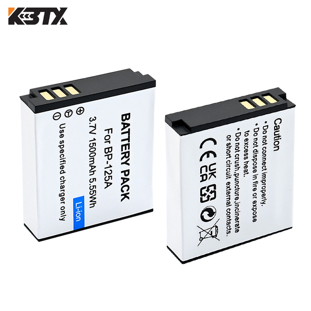 BP-125A Replacement Li-ion Camera Battery 3.7V 1500mAh 5.55Wh for Samsung NX Mini NX-Mini NX-F1 Digital Mirrorless Camera