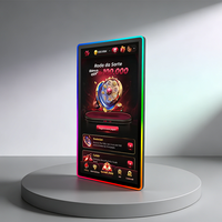 Monitor Táctil PCAP de 23.6 Pulgadas Personalizado de Fábrica con Luz LED Halo para Máquinas de Juego y Kioscos de Autoservicio