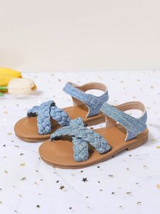 Sandales d'été en jean style princesse à bout ouvert pour filles et enfants – Vente en gros - Product Image 3