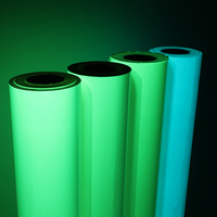 Lianxing Digital Eco-Solvente Impreso Fotoluminiscente Película Reflectante Resplandor EN LA Oscuridad Señal de Salida Pegatinas Material de Vinilo