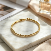 Vente en gros de bracelets chaîne corde et chaînes de cheville en acier inoxydable 3/4/5/6MM pour femmes et hommes, bijoux fins tendance, résistants à la rouille et adaptés à la natation