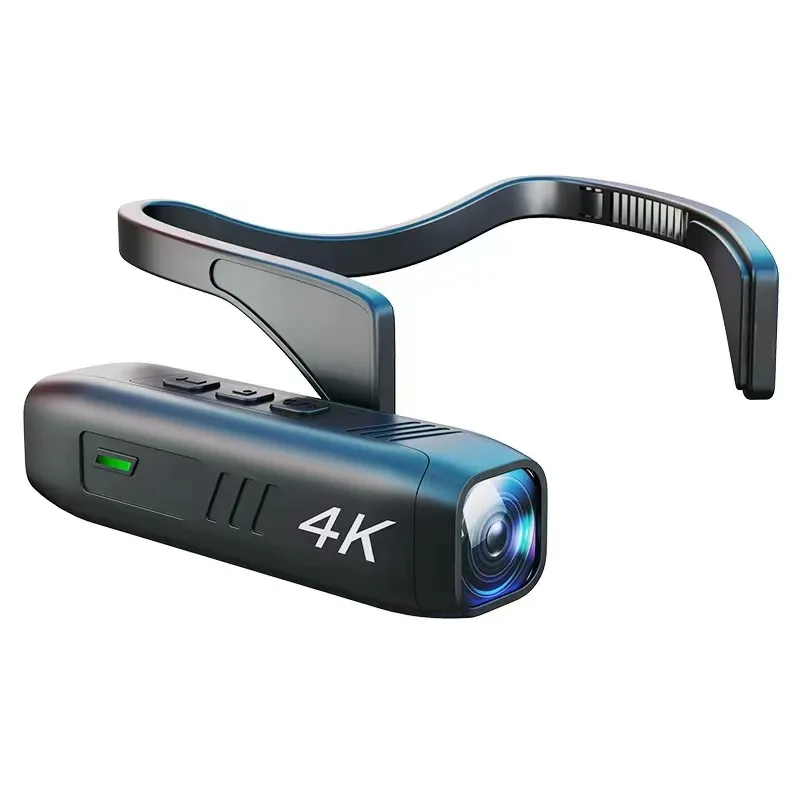 4K HD Versi Malam Nirkabel Kepala Dipasang Olahraga Wifi Aksi Live Streaming Kamera Anti Goyang Tombol Ganda dan Cara Kontrol Aplikasi
