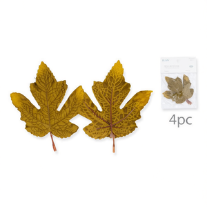 Foglie di acero artificiali ILAN 11 cm 4 pezzi per decorazioni - Product Image 2