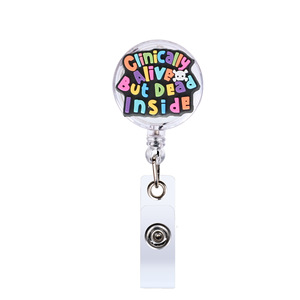 Porte-badge en acrylique personnalisé avec clip pour les accessoires de la série Nurse Tech - Product Image 5