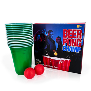 Fabricant chinois 24 tasses 8 balles Ensemble <span class=keywords><strong>de</strong></span> bière-<span class=keywords><strong>pong</strong></span> Kit <span class=keywords><strong>de</strong></span> <span class=keywords><strong>ping</strong></span>-<span class=keywords><strong>pong</strong></span> <span class=keywords><strong>de</strong></span> bière Vasos <span class=keywords><strong>De</strong></span> Plastico personnalisé - Product Image 4