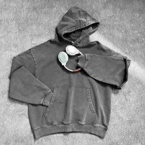 Sweat à capuche surdimensionné en molleton épais 450 GSM, style streetwear, service d'usine OEM ODM pour marque privée - Product Image 2
