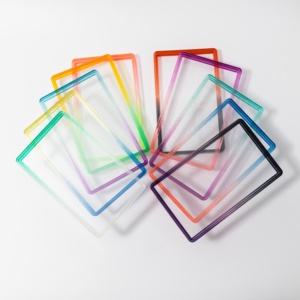 Mixed Gradient Color Glitter Clear Back Panel Plate Graded <strong>Card</strong> Slab Bumper Guard P s a Slab <strong>Protector</strong> for Graded <strong>Card</strong> Slab - Product Image 3