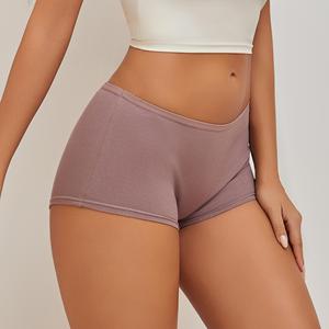 FINETOO Bequeme Unterwäsche für den täglichen Gebrauch Damenmode Nahtlose elastische Mädchens horts Niedrige Taille Atmungsaktive Damen-Baumwoll boxer - Product Image 4
